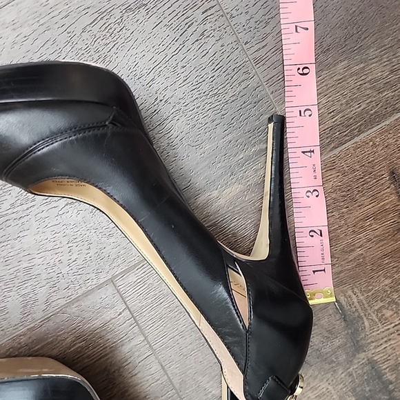 Michael Kors Peep Toe Heels sz 8 - Picture 8 of 9